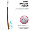 ICANdOIT-17.71Inch Natural Stiff Sisal Bristles Anti-Slip Curved Long Handle Bath