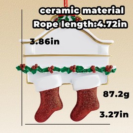 Christmas Ornament Gift for Husband Wife for Boyfriend Girlfriend Christmas Decor Gifts for Son Daughter Xmas Gifts for Women Sister Christmas Accessories for Home Family Keepsake