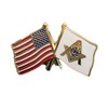 Masonic USA Flag Freemason Patriotic Lapel Pin
