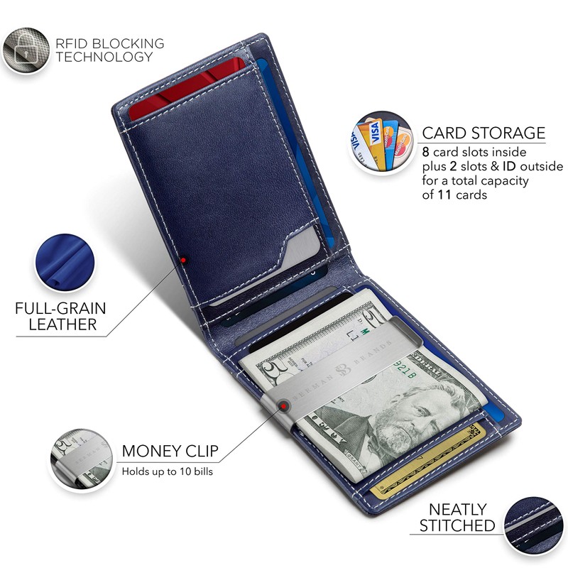SERMAN BRANDS SERMAN BRANDS Money Clip Wallet - Mens Wallets