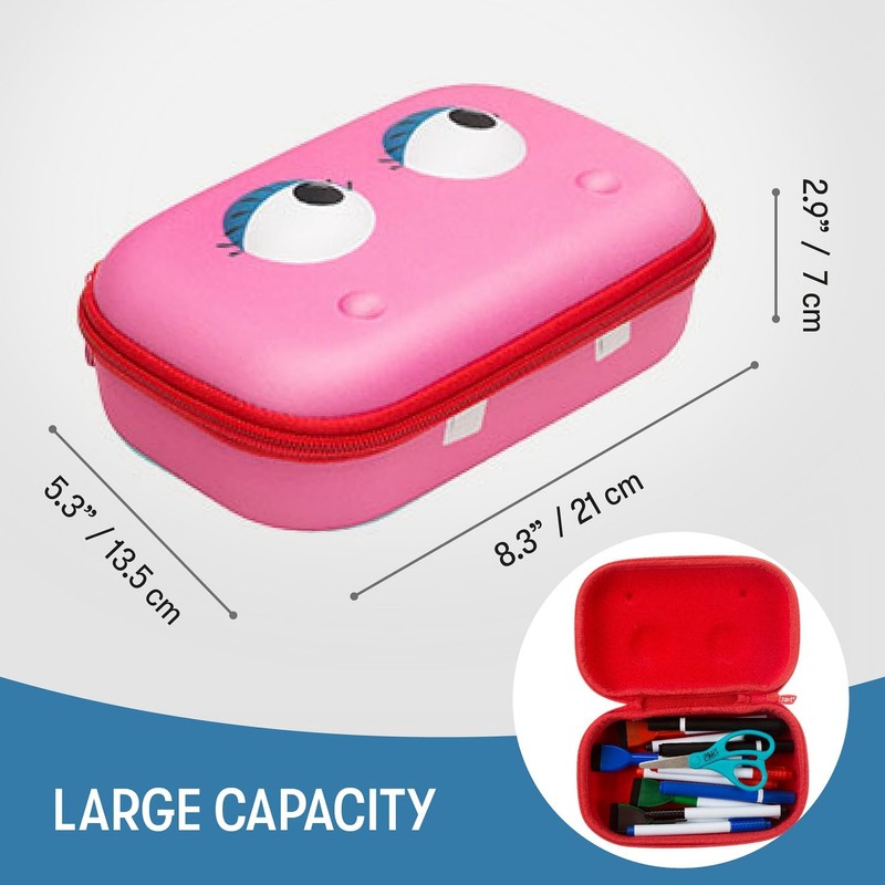 ZIPIT Beast Box Hard Shell Pencil/Storage Box, Pink