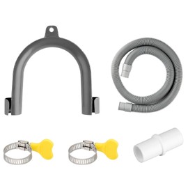 Rumyve Washing Machine Drain Hose Extension Kits,1m Long Drain Hose Extension Pipe Kit,Extension Kit for Washing Machine,Dishwasher
