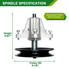 JSXDNWYJ Deck Rebuild Kit for MTD Cub Cadet Troy Bilt 42 inch LTX1042 LTX1040, 618-04822A 918-04822A Spindle(2pack)/490-110-M108 Blade(2pack)/754-04060 Be lt(1pack)/756-04129B Idler(2pack)