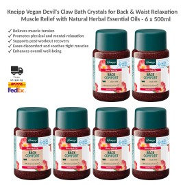 Kneipp Mineral Bath Salts Back Comfort Muscle Relaxation with Devil's Claw x6