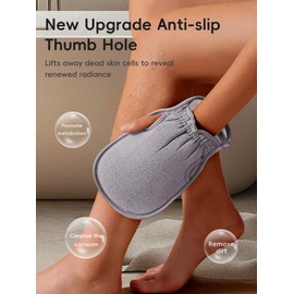 Aswdbbn Exfoliating Gloves Korean Body Scrubber for Shower Dead Skin Remover for Body