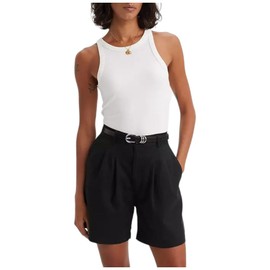 LEVIS Women's Pleated Trouser Shorts Blacks, Caviar, 29