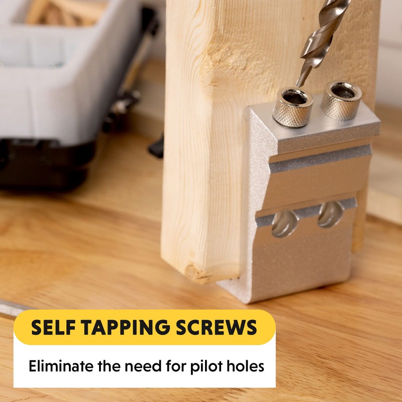 General Tools Woodworking Pocket Hole Jig Kit - All-In-One Aluminum