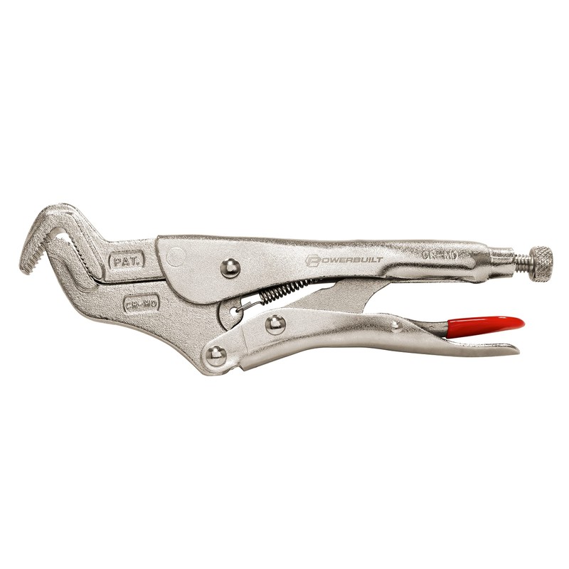 Powerbuilt 9-Inch Parrot Nose Pliers Hand Tool, Adjustable Locking Jaw,