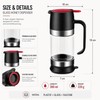 Glass Honey Dispenser for Easy Serving – 300mL Press-Handle Bottom