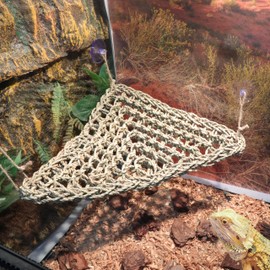 ExoRepti Bearded Dragon Hammock Lizard Tank Accessories Reptile Lounger Amphibian Habitat Décor for Chameleon, Geckos, Snakes, Hermit Crab, Lguana Reptiles, Tortoises
