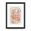 Lithobee - Line Abstract Peach 1 - Printed Wall Art