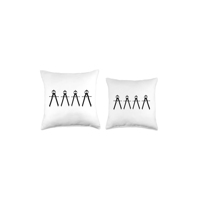 Architecture Compass Architect Student Site Planning Throw Pillow