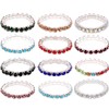 12pcs (12 Colors) Elastic Crystal Toe Ring Mixed Color Wholesale