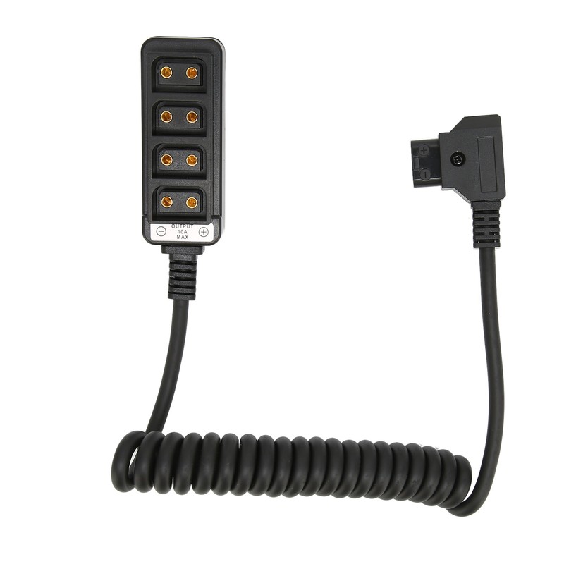 D Tap Male to 4 Port Dtap Female Splitter Power