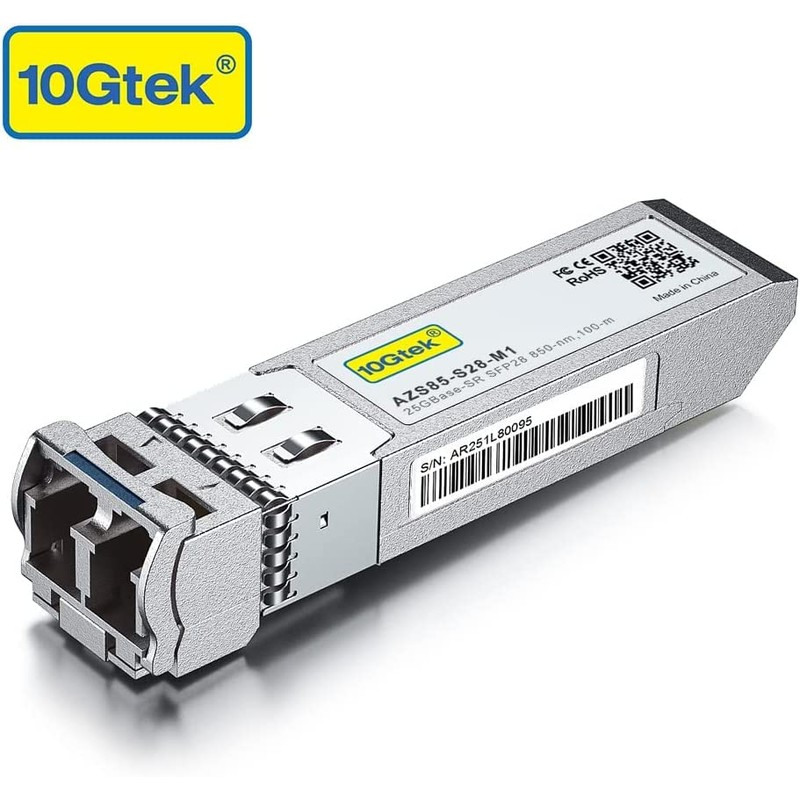 25G SFP28 SFP+ Transceiver, 25GBase-SR Module, 850nm MMF, up to