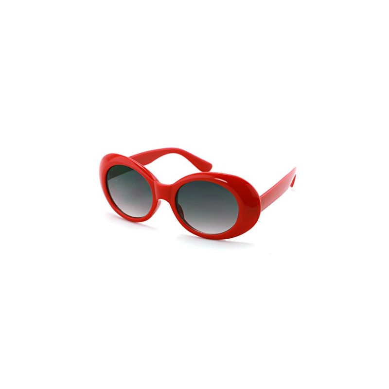 V.W.E. Vintage Sunglasses UV400 Bold Retro Oval Mod Thick Frame