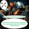 Oxy Acetylene Torch Quick Connects Fittings | Upgraded QDB10 Set