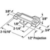 Prime-Line F 2783 Sash Lock, 1/2 In. Latch Projection, Fits