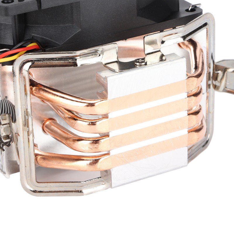 CPU Fan 4 Heatpipes 90mm 3pin Noiseless Plug and Play