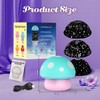 Hapikids Unicorn Mermaid Starry Sky Projector Children, Mushroom Night Light