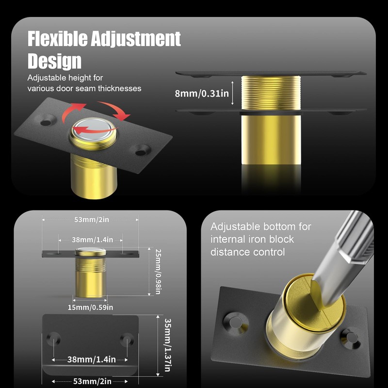 Upgraded Magnet Door Catch, Adjustable Strong Magnetic Ball Catch for