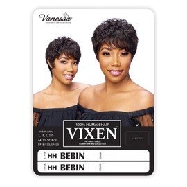 Vanessa Human Hair Wig Vixen HH Bebin (Charcoal Gray 44)