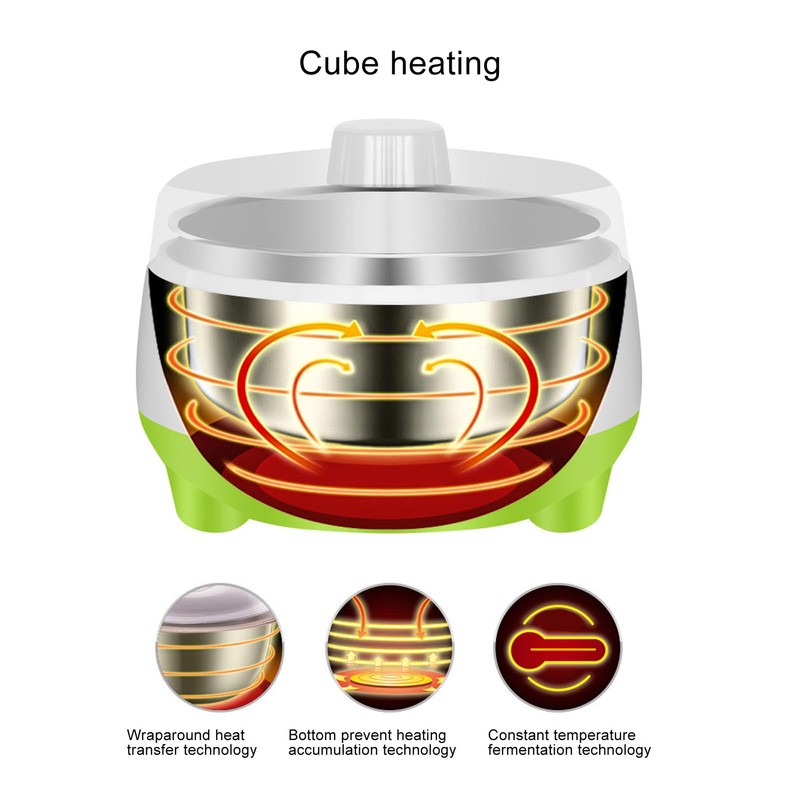 Dpofirs Small Yogurt Maker 15W, Compact DIY Yogurt Maker Machine