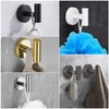 Mdvora 4 Pack Towel Hooks, Robe Hook, Bathroom Coat Hook