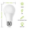 Neporal Amber Light Bulbs, 9W 60W Equivalent A19, Blue Light