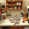 10Pcs Dollhouse Glass Jars Miniature: 1/12 Scale Glass Bottles Food
