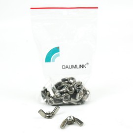 DAUMLINK® Wing nut, material V2A stainless steel (25 pieces) (similar to DIN 315 AF) for quick tightening and loosening of your screw connection (M6)