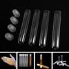 50 Pieces 5 ml Clear Plastic Test Tubes with Push