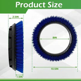 237058 Polypropylene Scrub Orbiter Brush for ORB550MC Orbiter Floor Machine, 10.5” Diameter, Blue