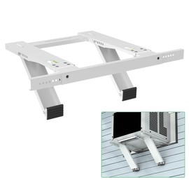 Memrita Air Conditioner Support Bracket No Drilling, AC Window Bracket, Fitting Single or Double Hung Windows, Heavy Duty Steel, Holds Up to 200 Ibs