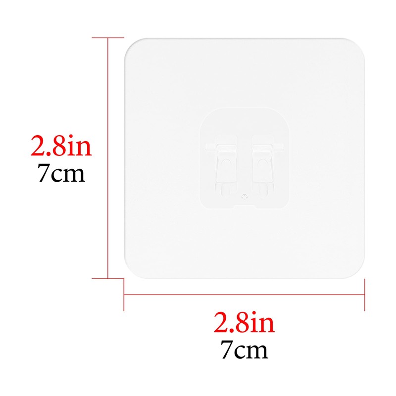 Shower Caddy Adhesive Replacement, Multipurpose Shelf Organizer Hook, Removable Mounting