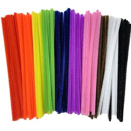 Kids B Crafty Pipe Cleaners For Craft - 100 Assorted 15cm x 4mm, Multi Colour Pipe Cleaners, Arts & Craft, Crafting, Pipecleaners, Green, Red, White, Brown, Orange, Yellow, Blue, Purple, Pink, Black
