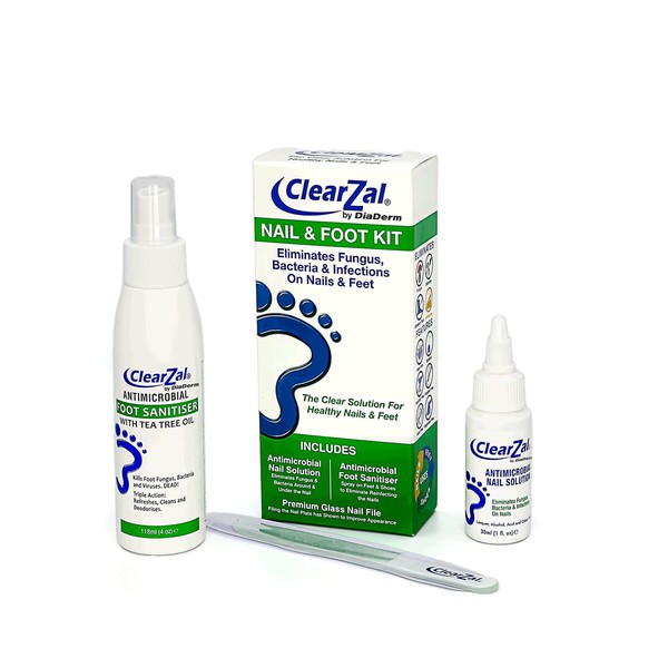 ClearZal Complete Fungal Nail Treatment | Foot and Nail System | Kills fungus, bacteria and viruses