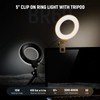NEEWER Basics 5" Ring Light with Mini Tripod Stand for