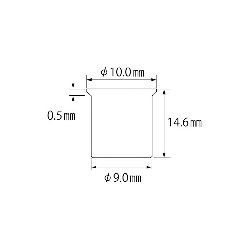 LOBTEX Blind Nut "Nut" (Thin Head, Aluminum) Eco Pack Plate