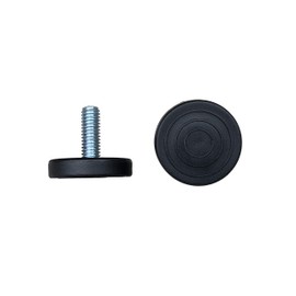 SINGTAN 3/8"-16 Threaded Bolt,4Pack,Furniture Levelers with Screw-in Nuts,1.5" Base Furniture Feet,Heavy Duty Adjusting Foot,1" Adjustable Furniture Legs,Table Levelers,Chair Levelers,Thread Pitch:16