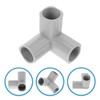 ifundom 4pcs Guardrail PVC Pipe Connector Elbow Pipe Fitting Canopy