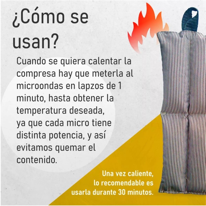 SinDolor Compresa De Semillas Curativas / Cólicos / Dolor Intenso