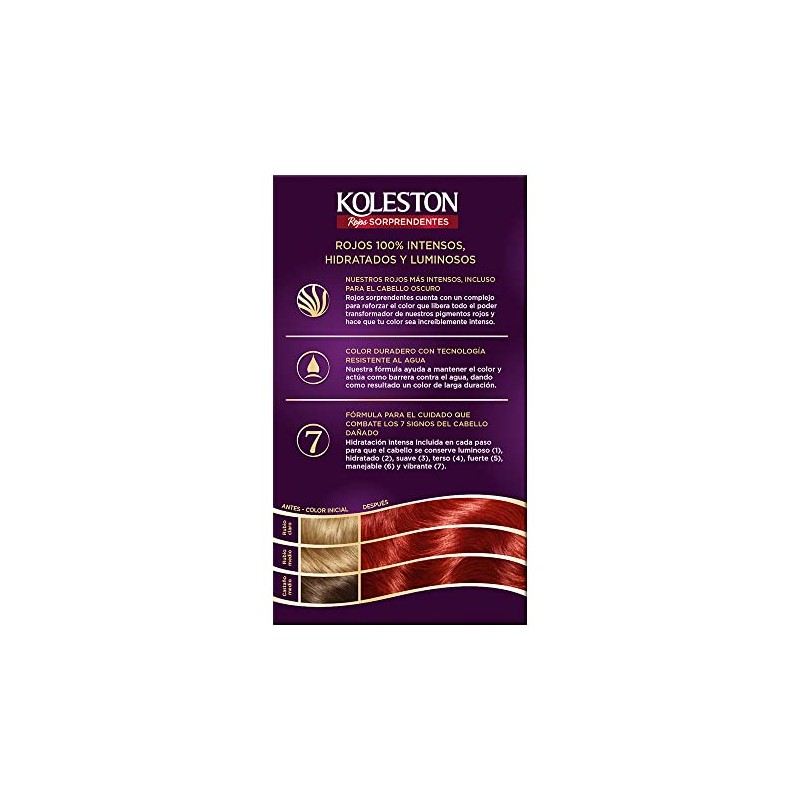 Koleston Tinte Permanente 7744 Rojo Cobrizo Intenso, 70 ml -