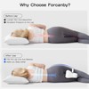Knee Pillow for Side Sleepers - Memory Foam Leg Pillow