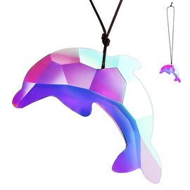 BESPORTBLE Dolphin Pendant Hanging Dolphin Decor Sun Catcher for Inside Dolphin Statue Sun Catchers Indoor Window Sun Catcher for Window Dolphin Ornament Window Prism Home Decor Crystal
