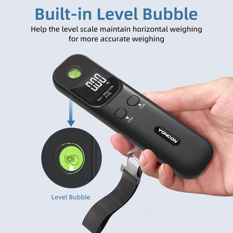 Luggage Scale - 110lb Digital Suitcase Weight Scale with LCD