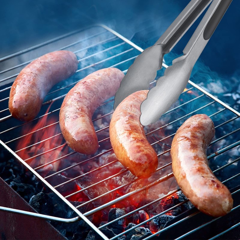 Westmark Barbecue tongs and serving tongs, with stainless steel beaker