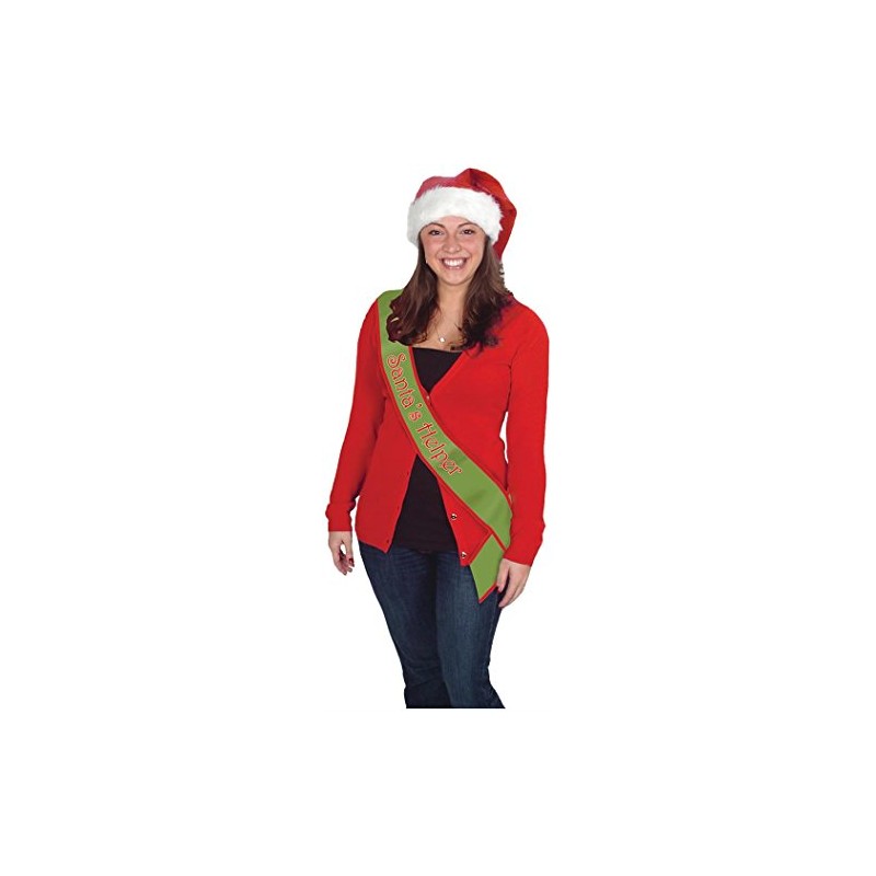 Beistle Santa's Helper Satin Sash