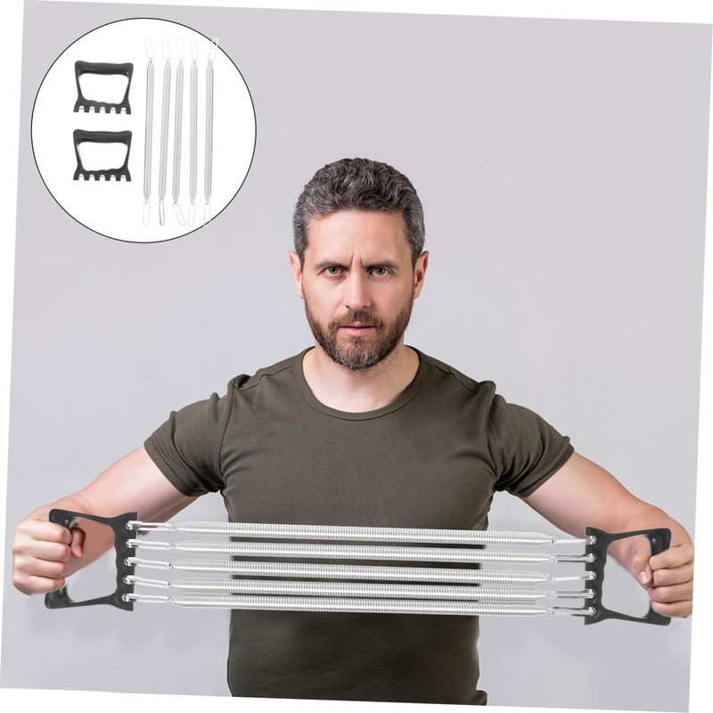 Sosoport Chest Exerciser Chest Workout Equipment Plastic Handle Spring Easy