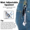 Pgirgyq Mini Adjustable Spanner 4 Inch Small Wrench Sliver Mini